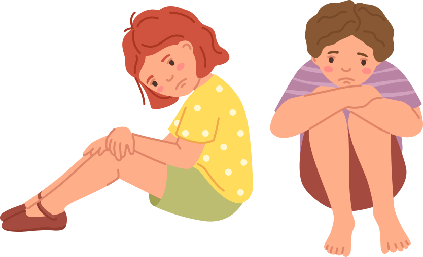 困っている子供